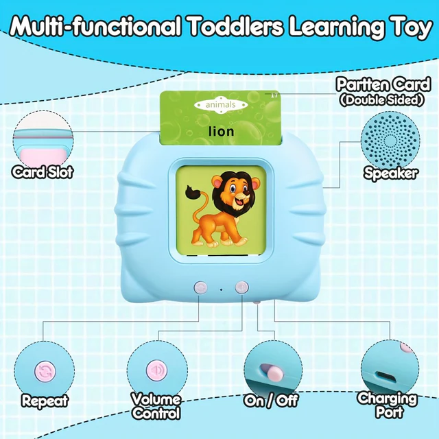 Toddler Talking Flash cards Reader (Rechargeable) - Image 3