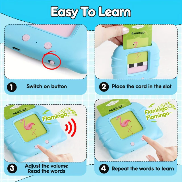Toddler Talking Flash cards Reader (Rechargeable) - Image 4