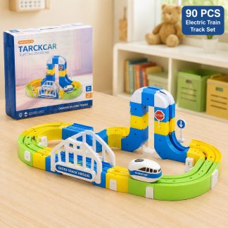 90 Pcs DIY -Magnetic Levitation Train Track Set- 22 Track Pieces