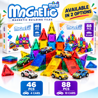 Mini Magnetic Tile Car Building Set