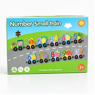 Wooden Magnetic Number Train Toy Set