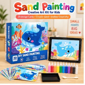 DIY Kids Sand Art Activity Kit (Ocean Theme)