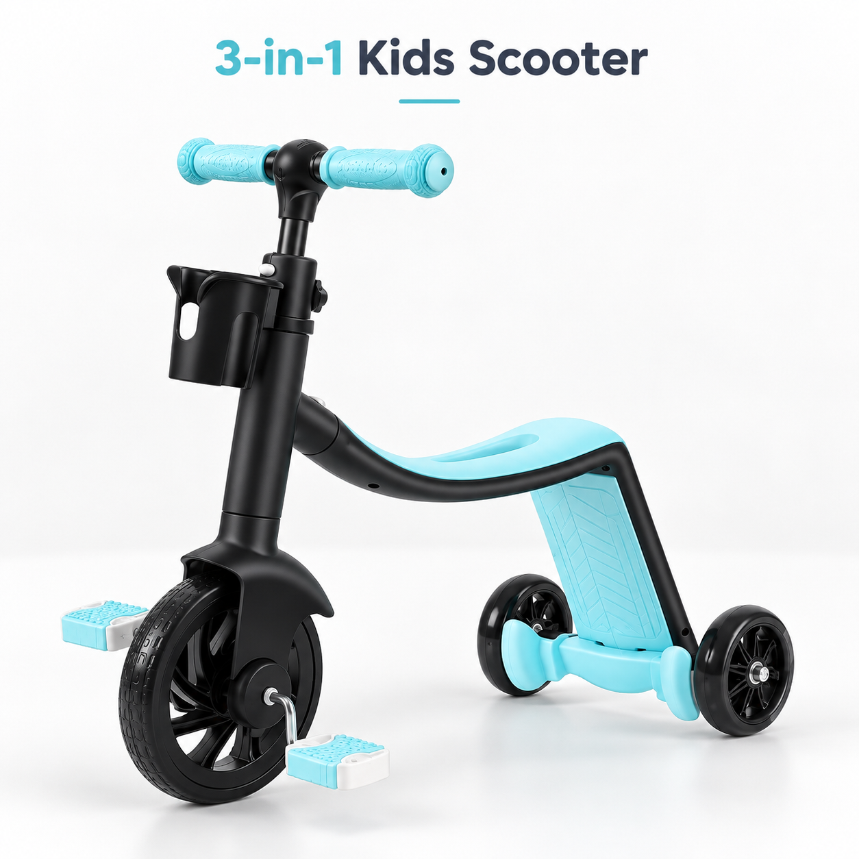 3-in-1 Multifunctional Convertible Toddler Scooter & Balance Bike